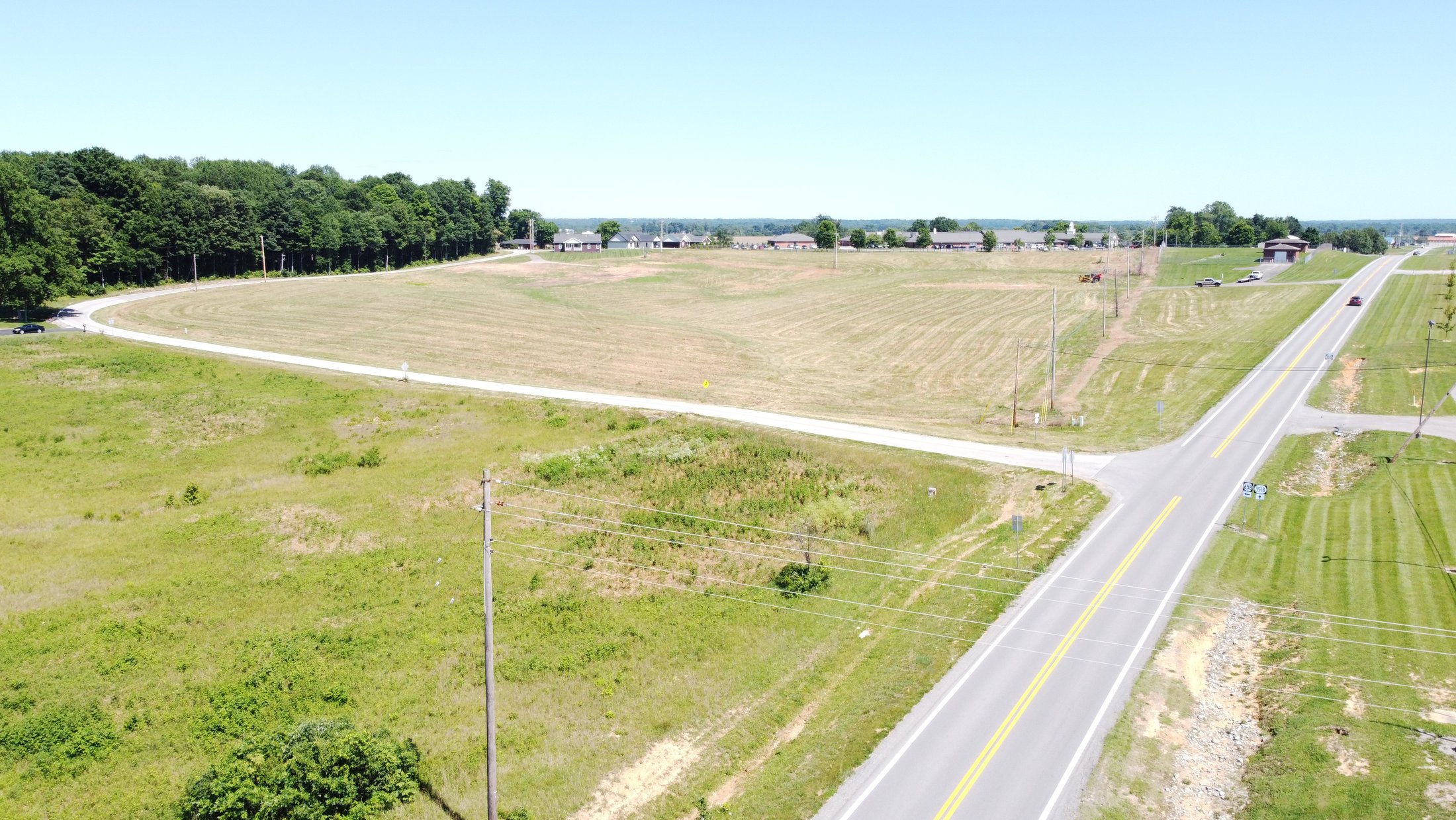 Aerial view along KY 658, Water Tower Bypass